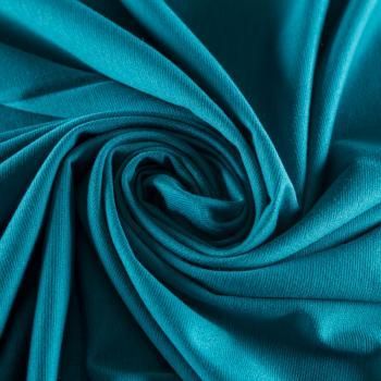 Джерси 014-03750 темно-бирюзовый однотонный