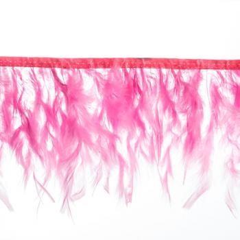 Перо на тесьме 10-16 см 763-ярко-розовый 