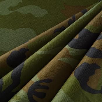 Ткань плащевая оксфорд 042-13240 зеленый принтованный