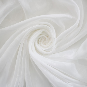 Тюль капрон с утяжелителем 03-01-05042 белый однотонный