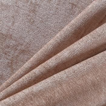 Ткань портьерная шенилл h-300 см 21-02-00088 бежевый однотонный