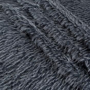 Мех искусственный на трикотажной основе 037-20751 серо-стальной