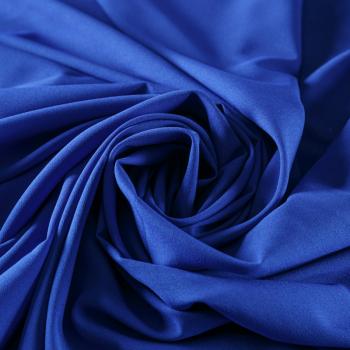 Крепдешин синтетический 029-08880 васильковый однотонный