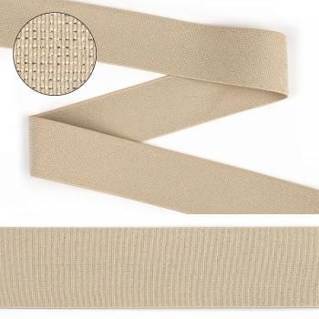 Резинка TBY декоративная 40 мм с люрексом ET20-094004 бежевый