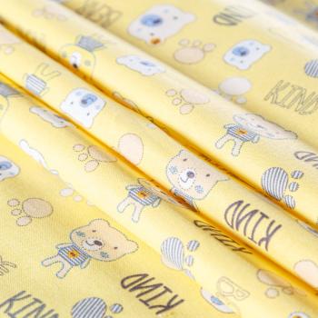 Фланель 060-09938 желтый принтованный