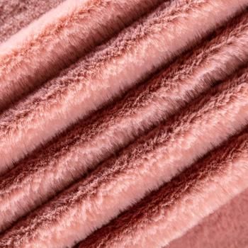 Мех искусственный К25-520 Col.5  розовый антик однотонный