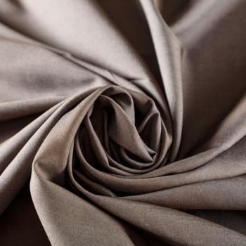 Ткань рубашечная 049-07996 серо-коричневый однотонный