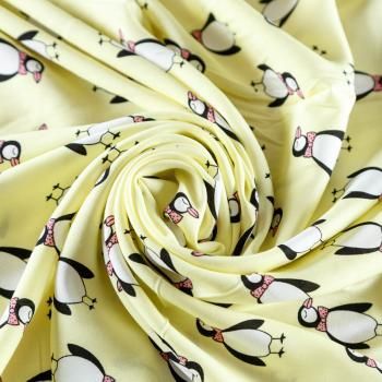 Штапель 069-08273 желтый мелок принтованный