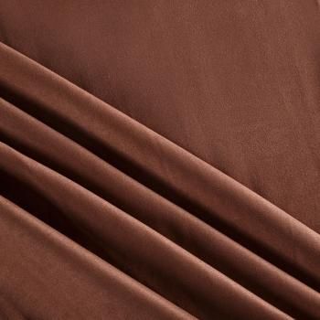 Замша искусственная 018-05650 коричневый однотонный