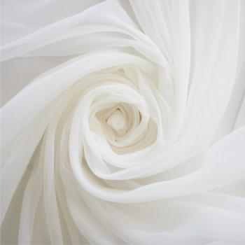 Тюль капрон с утяжелителем 03-01-05043 молочный однотонный