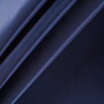Ткань портьерная сатин h-305 см 16-02-00537 синий однотонный