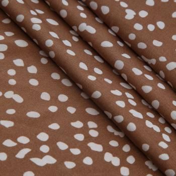 Вискоза "Лоренцо" стрейч 036-17671 карамельный принтованный