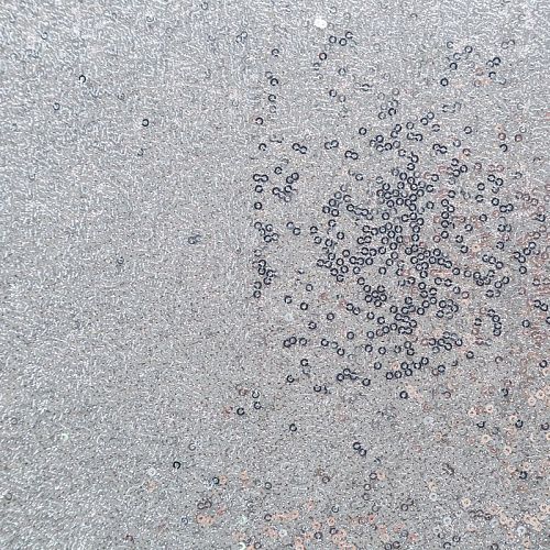 Пайетки на трикотаже 055-09133 серебристый однотонный