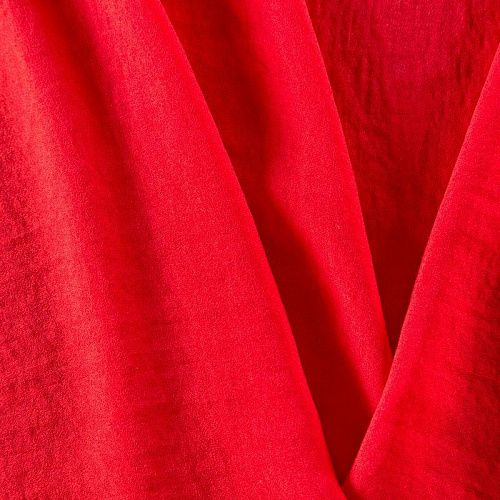 Креп-шифон жатка 027-09830 красный однотонный