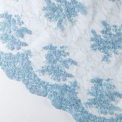 Гипюр К19-347 светло-голубой