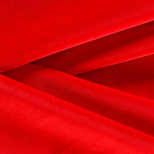 Бархат 002-06325 красный однотонный