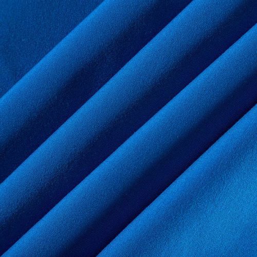 Джерси с начесом 014-03180 васильковый однотонный