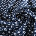 Вискоза 009-11694 темно-синий принтованный