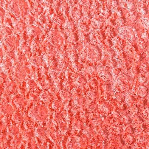 Мех искусственный 037-10153 коралловый однотонный