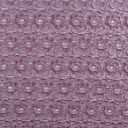 Гипюр-макраме К09-016 розовато-лиловый