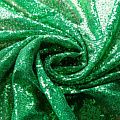 Пайетки на сетке 055-02822 зеленый однотонный