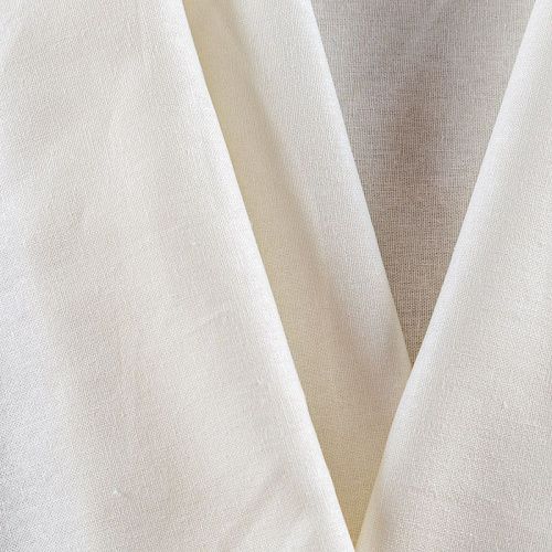 Лен-вискоза 035-00805 сливочный однотонный