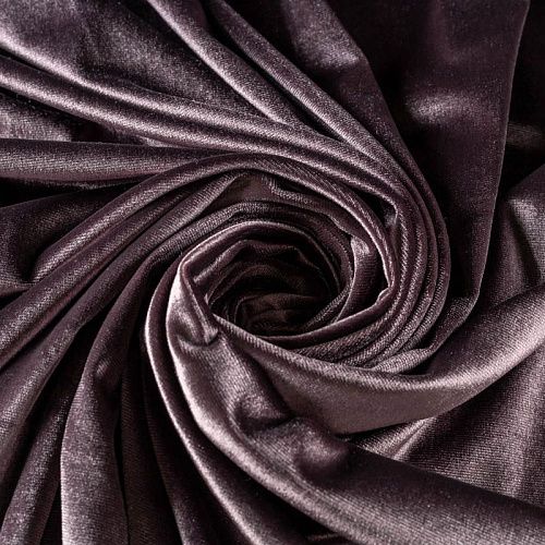 Бархат-лайкра К33-572 розовый антик однотонный