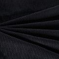 Вельвет 008-05625 черный однотонный