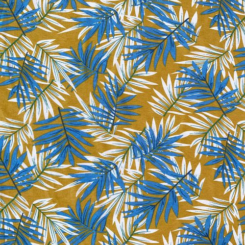 Тенсел К33-137 горчичный принтованный