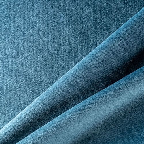 Ткань портьерная бархат h-300 см 09-02-00053 бирюзово-синий однотонный