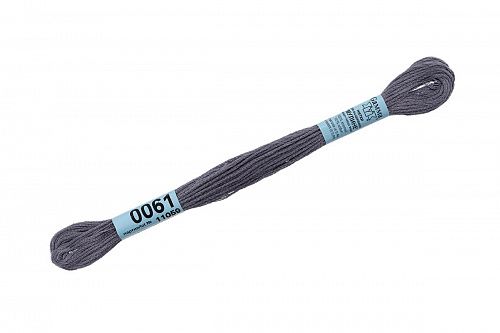 Нитки для вышивания Gamma мулине 8 м 0061 серый