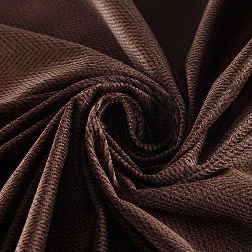 Вельвет 008-05853 шоколадный принтованный