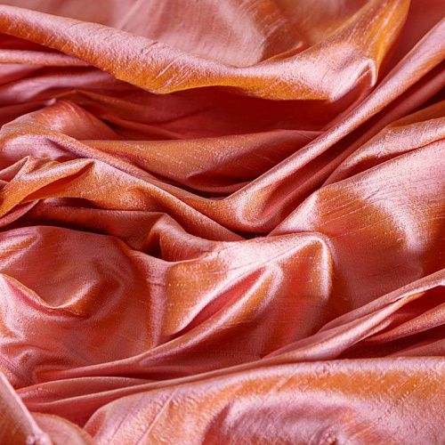 Дикий шелк 016-04871 лососево-розовый однотонный