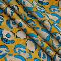 Хлопок стрейч 063-17517 желтый принтованный