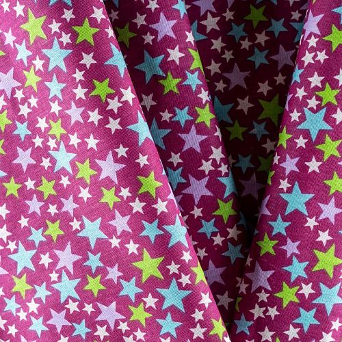 Бязь 007-00678 темно-малиновый принтованный