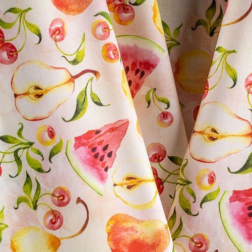 Хлопок К28-779 белый принтованный