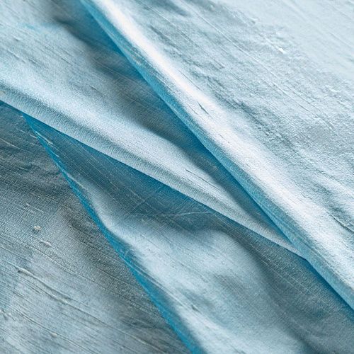 Дикий шелк 016-04835 ментолово-голубой однотонный