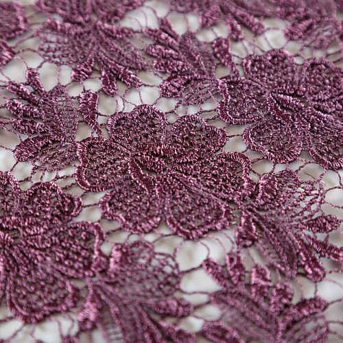 Гипюр-макраме К03-550 сливовый 
