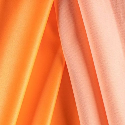 Атлас ватуссо К01-811 неоновый оранжевый однотонный