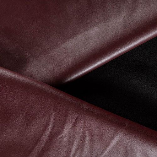 Экокожа на флисе 1020-341-070-0019 бордовый однотонный