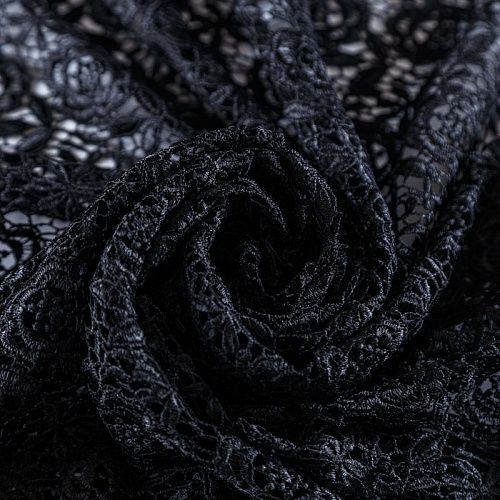 Гипюр-макраме 012-10326 черный