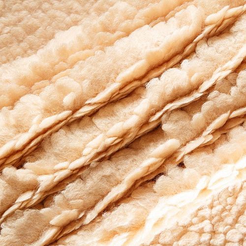 Мех искусственный 037-05805 светлый беж однотонный