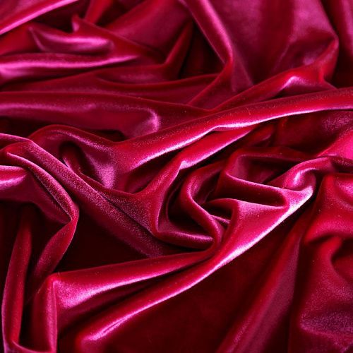 Бархат-лайкра 002-04254 фуксия однотонный