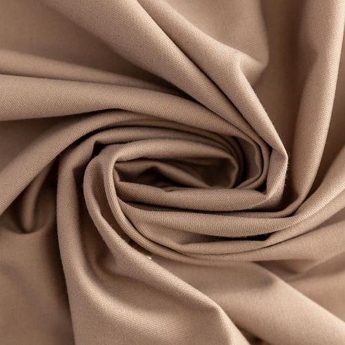 Ткань костюмная К33-411 серо-бежевый однотонный