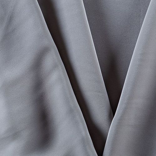 Крепдешин натуральный 028-09534 серый туман однотонный