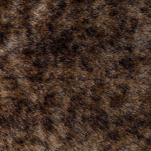 Мех искусственный К36-171 коричневый принтованный
