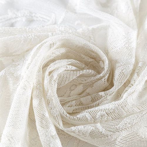 Тюль жаккардовый h-90 см Т292-01-236 молочный 