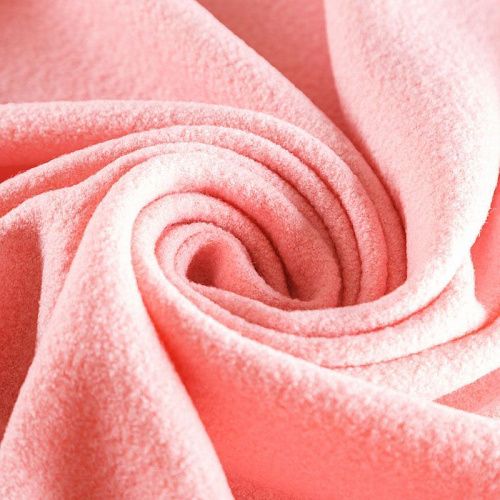 Букле 006-06423 теплый розовый однотонный