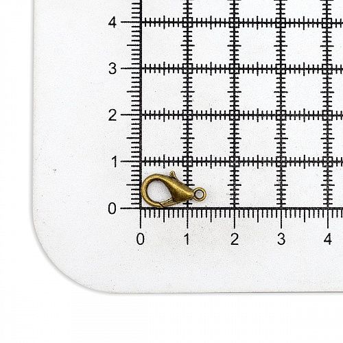 Карабин 14 мм капля 3 шт металл 901752 бронза