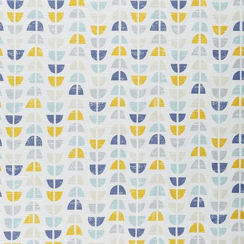 Ткань портьерная 19-02-04551 белый принтованный